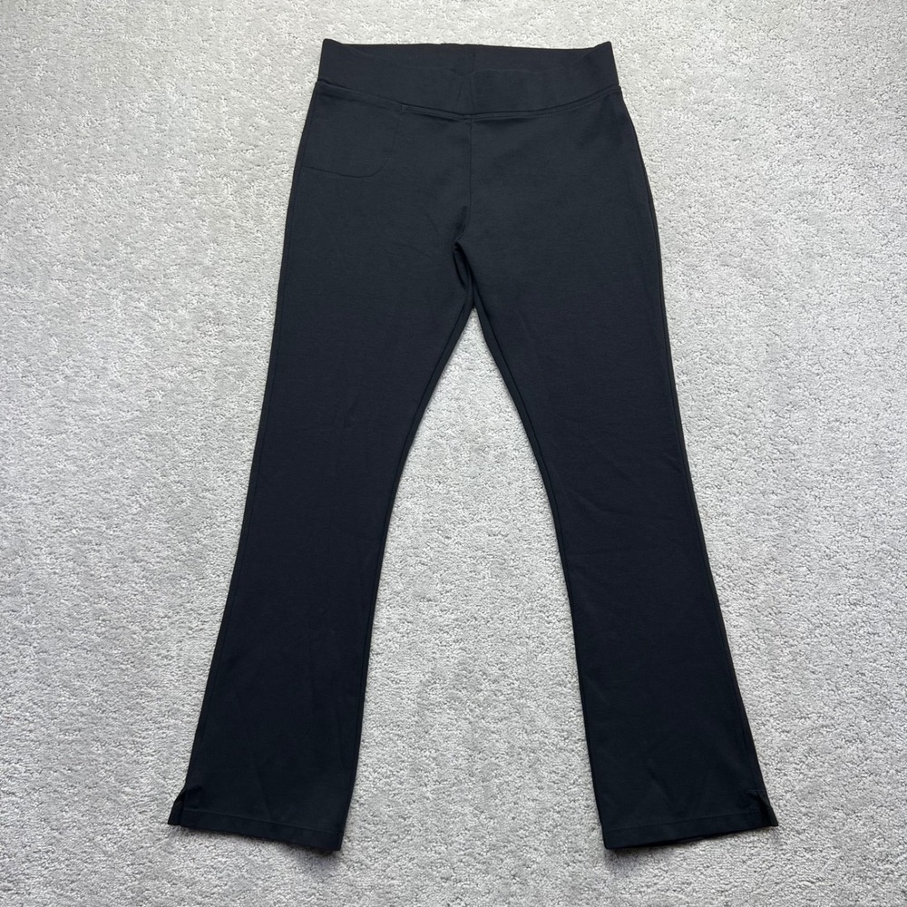 American‎ Giant Pants Womens 8 Tall Black No-BS Kick Flare Cropped Made in USA